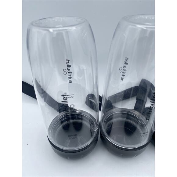 NutriBullet GO Set 2 Cordless Blenders + 4 Cups Black / Silver NB50302BL No Box - Picture 5 of 14